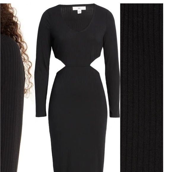 🖤BP Cutout Knit Long Sleeve Midi Dress - Picture 4 of 5